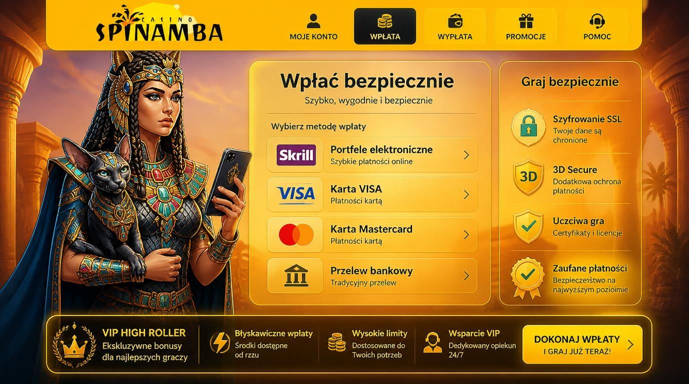 High roller wybiera między kartą, przelewem bankowym i portfelem elektronicznym